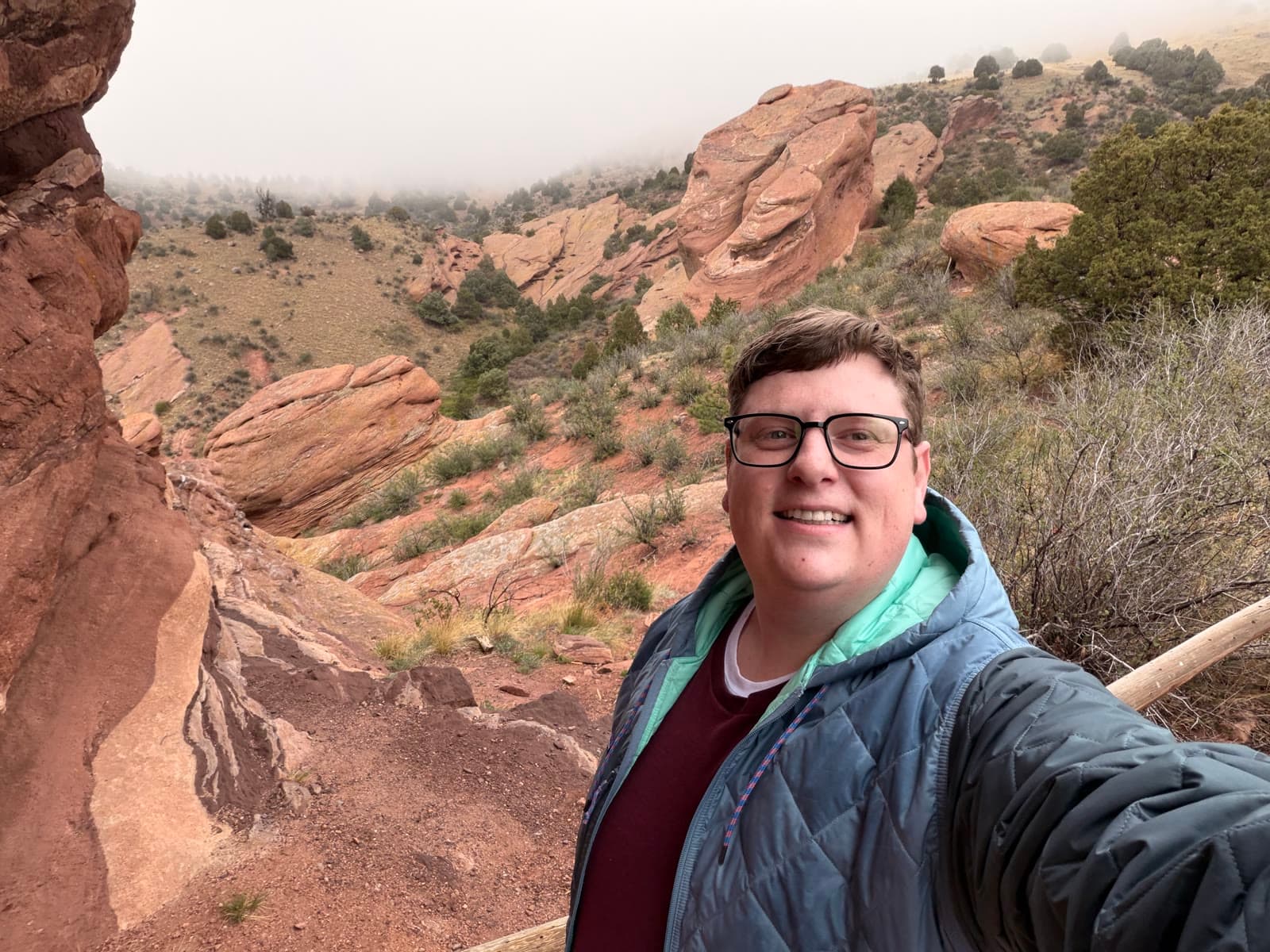 Zach at Red Rocks Amphitheatre near Denver, Colorado
